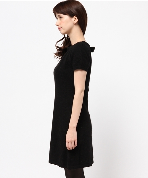 Chico（チコ）の「半袖アンゴラニット（チュニック・レディース・グレー/レッド/ブラック・FREE）」の7枚目の写真