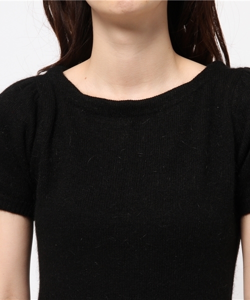 Chico（チコ）の「半袖アンゴラニット（チュニック・レディース・グレー/レッド/ブラック・FREE）」の10枚目の写真