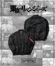 「東京リベンジャーズ」 RATTLE TRAP コラボアイテム 東京卍會総柄裏地MA-1