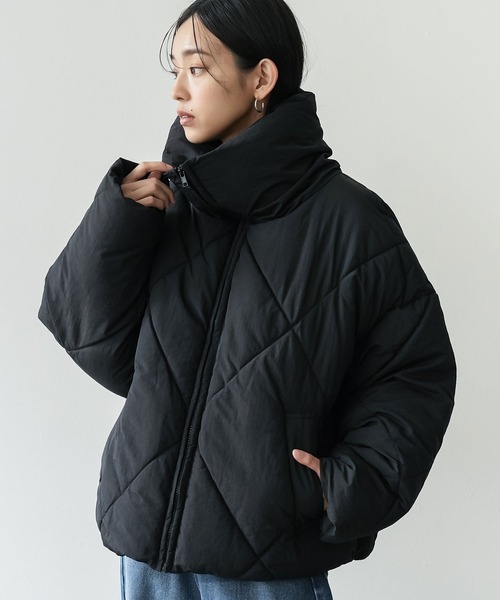 セール】ビッグダイヤキルト中綿ジャケット（ブルゾン）｜mili an deni