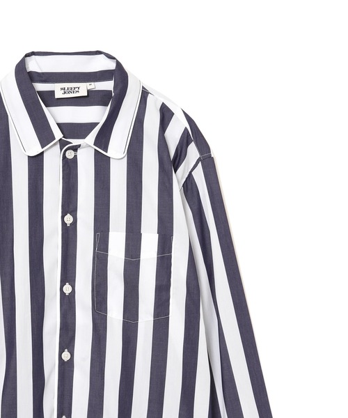 SLEEPY JONES（スリーピージョーンズ）の「SLEEPY JONES Henry Pajama Set Tent Stripe（ルームウェア/パジャマ・メンズ・ネイビー系・SMALL/MEDIUM）」の11枚目の写真