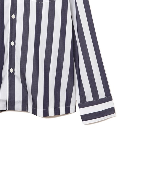 SLEEPY JONES（スリーピージョーンズ）の「SLEEPY JONES Henry Pajama Set Tent Stripe（ルームウェア/パジャマ・メンズ・ネイビー系・SMALL/MEDIUM）」の8枚目の写真