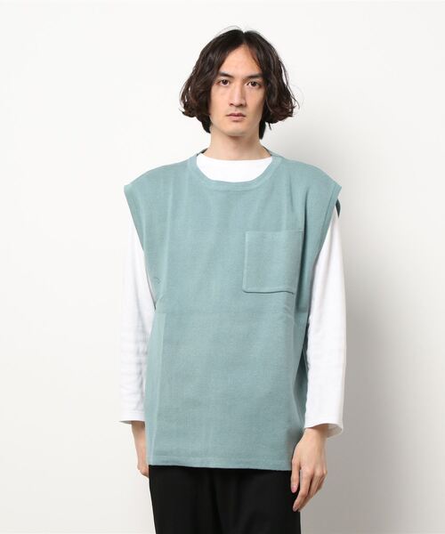 JUGLANS(ユグランス)の「【Revo.】ルーズニットベスト/メンズ/コットン混12G(ベスト・メンズ・ブラック/ブルー/ホワイト・L/M)」の8枚目の写真