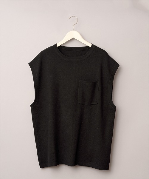 JUGLANS(ユグランス)の「【Revo.】ルーズニットベスト/メンズ/コットン混12G(ベスト・メンズ・ブラック/ブルー/ホワイト・L/M)」の12枚目の写真