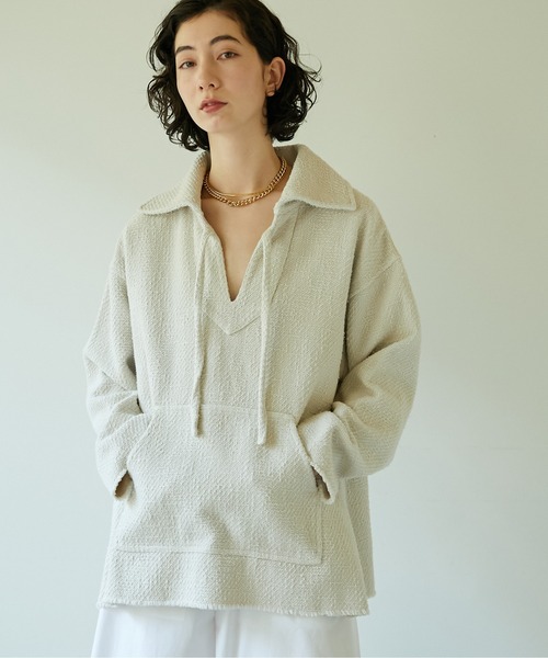 セール Tシャツ カットソー トップス Gallardagalante ガリャルダガランテ のファッション ツイードメキシカンパーカー