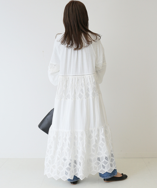 nesessaire ネセセア チャーチスモックワンピース チャーチドレス nesessaire ネセセア チャーチスモックワンピース チャーチ