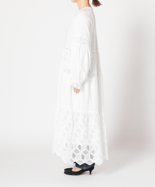 SLOBE IENA(スローブイエナ)の「コットンチャーチスモックワンピース◆(ワンピース・レディース・ホワイト・FREE)」の11枚目の写真