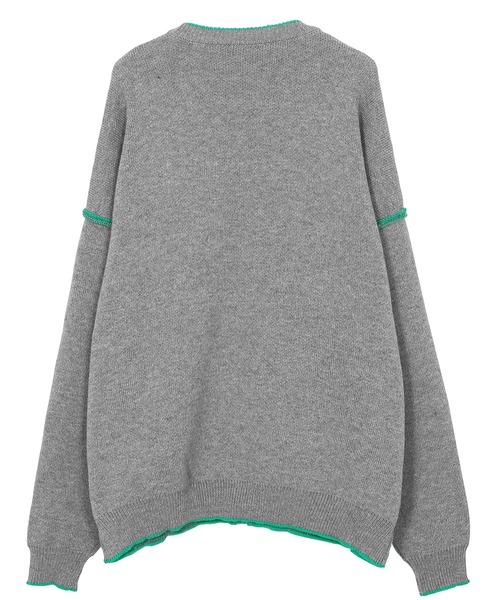 Figments(フィグメンツ)の「ポイントカラーカーディガン(カーディガン/ボレロ・レディース・ブラック/ベージュ/グレー/パープル/ワイン・FREE)」の9枚目の写真