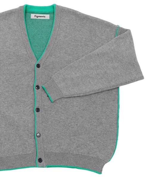 Figments(フィグメンツ)の「ポイントカラーカーディガン(カーディガン/ボレロ・レディース・ブラック/ベージュ/グレー/パープル/ワイン・FREE)」の12枚目の写真