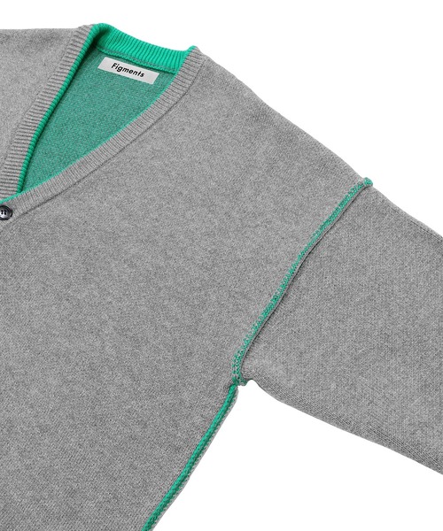 Figments(フィグメンツ)の「ポイントカラーカーディガン(カーディガン/ボレロ・レディース・ブラック/ベージュ/グレー/パープル/ワイン・FREE)」の14枚目の写真