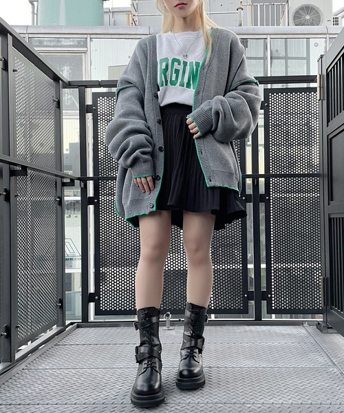 Figments(フィグメンツ)の「ポイントカラーカーディガン(カーディガン/ボレロ・レディース・ブラック/ベージュ/グレー/パープル/ワイン・FREE)」の21枚目の写真