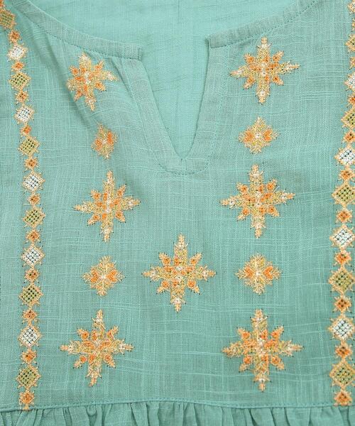 coen（コーエン）の「インドコットン刺繍チュニック（シャツ/ブラウス・レディース・ケリー/オフホワイト・MEDIUM/LARGE）」の9枚目の写真