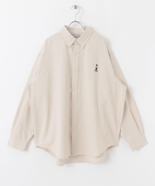 SENSE OF PLACE by URBAN RESEARCH（センスオブプレイスバイアーバンリサーチ）の「『別注』テディベアボタンダウンルーズシャツ（シャツ/ブラウス・メンズ・ブラック/ベージュ/ネイビー/イエロー/ミント/ライトベージュ・MEDIUM/LARGE）」の7枚目の写真
