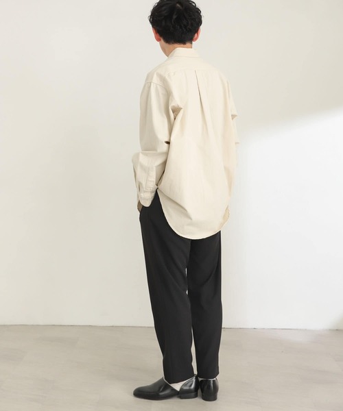 SENSE OF PLACE by URBAN RESEARCH（センスオブプレイスバイアーバンリサーチ）の「『別注』テディベアボタンダウンルーズシャツ（シャツ/ブラウス・メンズ・ブラック/ベージュ/ネイビー/イエロー/ミント/ライトベージュ・MEDIUM/LARGE）」の12枚目の写真