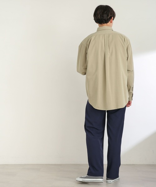 SENSE OF PLACE by URBAN RESEARCH（センスオブプレイスバイアーバンリサーチ）の「『別注』テディベアボタンダウンルーズシャツ（シャツ/ブラウス・メンズ・ブラック/ベージュ/ネイビー/イエロー/ミント/ライトベージュ・MEDIUM/LARGE）」の17枚目の写真