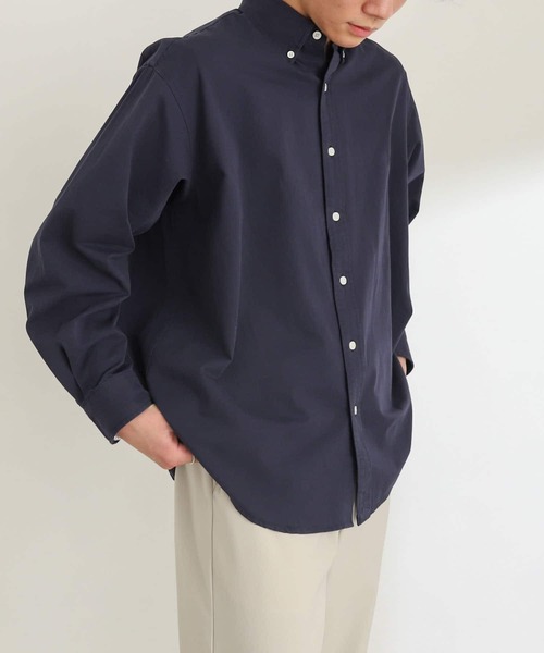 SENSE OF PLACE by URBAN RESEARCH（センスオブプレイスバイアーバンリサーチ）の「『別注』テディベアボタンダウンルーズシャツ（シャツ/ブラウス・メンズ・ブラック/ベージュ/ネイビー/イエロー/ミント/ライトベージュ・MEDIUM/LARGE）」の19枚目の写真