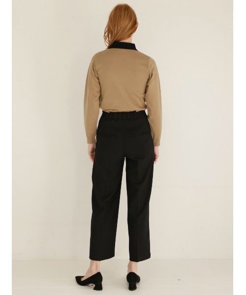 TONAL（トーナル）の「ポロニット（ニット/セーター・レディース・ネイビー/ブラック/ベージュ・38）」の11枚目の写真