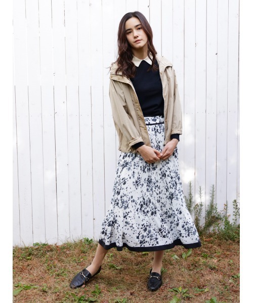 TONAL（トーナル）の「ポロニット（ニット/セーター・レディース・ネイビー/ブラック/ベージュ・38）」の15枚目の写真