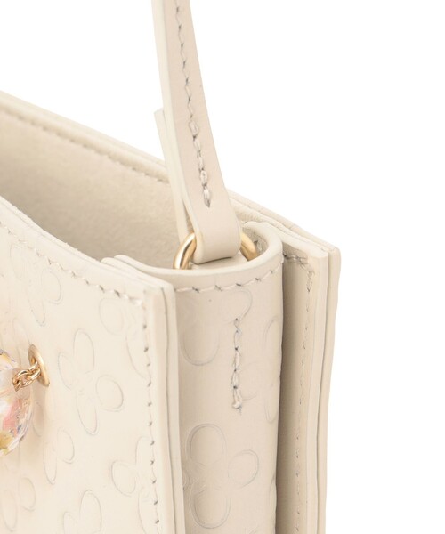 ANEVER（アンエバー）の「【VIOLA】モノグラム レザー スマホショルダー ミニバッグ（ショルダーバッグ・レディース・ホワイト系/ブラック系・F）」の7枚目の写真