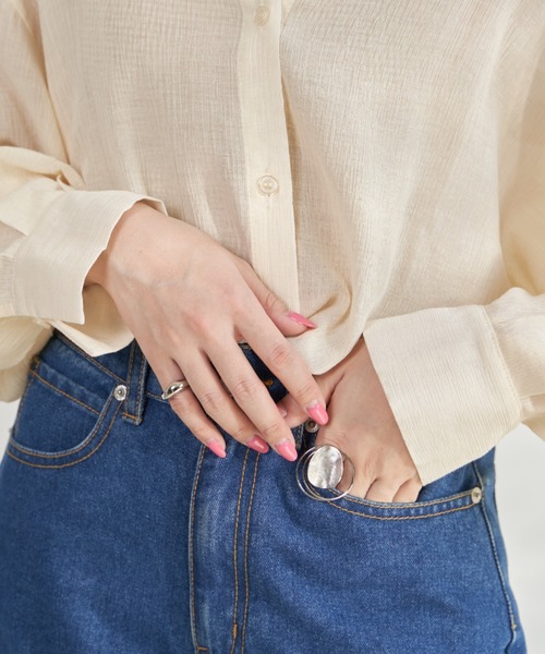 VANNIE U(ヴァニーユー)の「chips ring(リング・レディース・シルバー/ゴールド・FREE)」の13枚目の写真