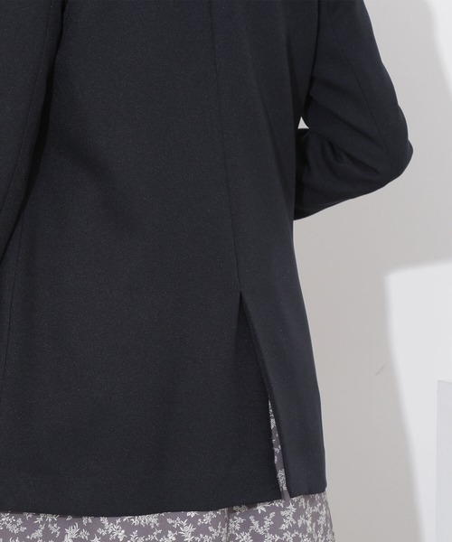 NATURAL BEAUTY BASIC（ナチュラルビューティーベーシック）の「シャークスキンダブルジャケット（テーラードジャケット・レディース・ネイビー/グレー・SMALL/MEDIUM）」の18枚目の写真