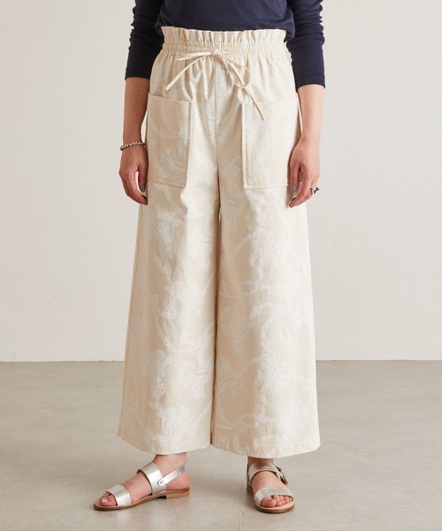 BEARDSLEY（ビアズリー）の「ロープ柄ワイドパンツ（その他パンツ・レディース・アイボリー・FREE）」の4枚目の写真