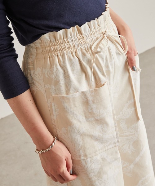 BEARDSLEY（ビアズリー）の「ロープ柄ワイドパンツ（その他パンツ・レディース・アイボリー・FREE）」の2枚目の写真