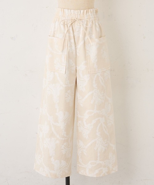 BEARDSLEY（ビアズリー）の「ロープ柄ワイドパンツ（その他パンツ・レディース・アイボリー・FREE）」の11枚目の写真