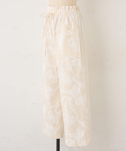 BEARDSLEY（ビアズリー）の「ロープ柄ワイドパンツ（その他パンツ・レディース・アイボリー・FREE）」の5枚目の写真