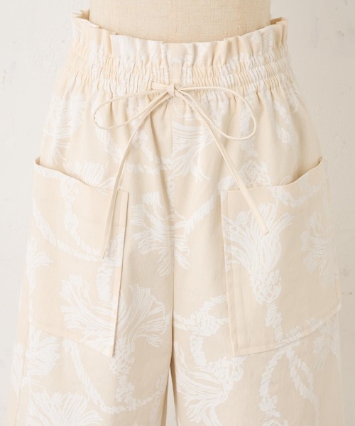 BEARDSLEY（ビアズリー）の「ロープ柄ワイドパンツ（その他パンツ・レディース・アイボリー・FREE）」の3枚目の写真