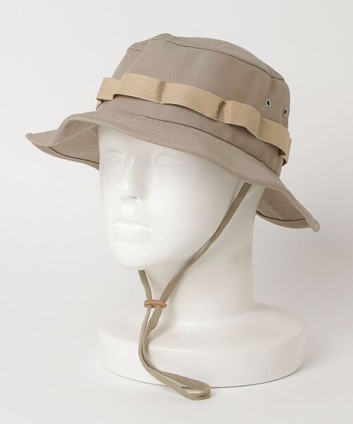 MILITARY（ミリタリー）の「US MADE BOONIE HAT/ US メイド ブーニーハット（ハット・メンズ・ベージュ系その他・LARGE）」の4枚目の写真