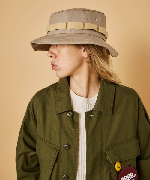 MILITARY（ミリタリー）の「US MADE BOONIE HAT/ US メイド ブーニーハット（ハット・メンズ・ベージュ系その他・LARGE）」の16枚目の写真