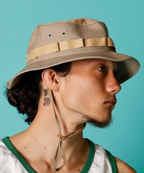 MILITARY（ミリタリー）の「US MADE BOONIE HAT/ US メイド ブーニーハット（ハット・メンズ・ベージュ系その他・LARGE）」の21枚目の写真