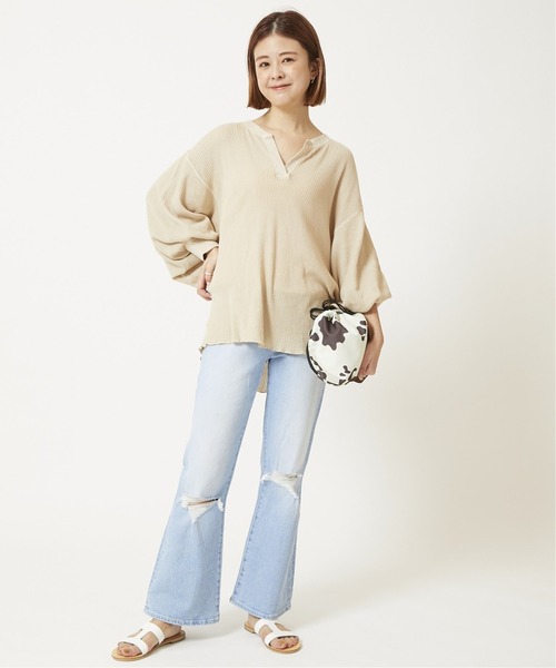 U by SPICK&SPAN(ユーバイスピックアンドスパン)の「【ROLLA’S/ローラス】 DUSTERS BOOTCUT CROP◆(デニムパンツ・レディース・サックスブルー・X-SMALL/SMALL/MEDIUM)」の9枚目の写真