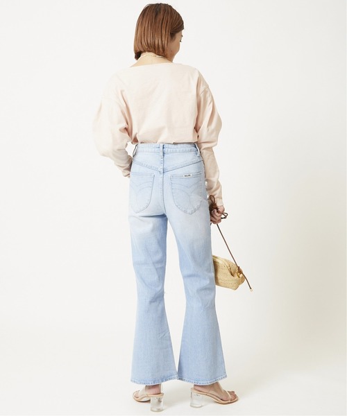 U by SPICK&SPAN(ユーバイスピックアンドスパン)の「【ROLLA’S/ローラス】 DUSTERS BOOTCUT CROP◆(デニムパンツ・レディース・サックスブルー・X-SMALL/SMALL/MEDIUM)」の10枚目の写真