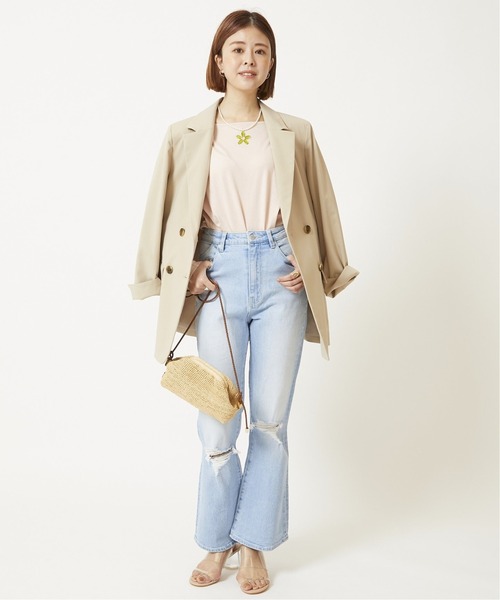U by SPICK&SPAN(ユーバイスピックアンドスパン)の「【ROLLA’S/ローラス】 DUSTERS BOOTCUT CROP◆(デニムパンツ・レディース・サックスブルー・X-SMALL/SMALL/MEDIUM)」の20枚目の写真