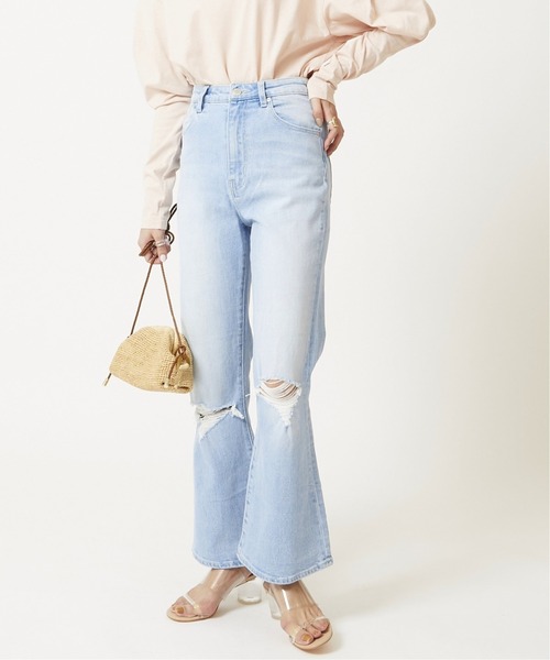 U by SPICK&SPAN(ユーバイスピックアンドスパン)の「【ROLLA’S/ローラス】 DUSTERS BOOTCUT CROP◆(デニムパンツ・レディース・サックスブルー・X-SMALL/SMALL/MEDIUM)」の6枚目の写真