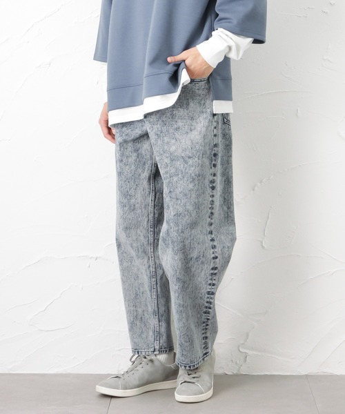 URBAN COLLECTION(アーバンコレクション)の「ヘビーオンスデニム ワイドバギーパンツ チェーン付き(その他パンツ・メンズ・ホワイト/ブラック/チャコール/ライトブルー・M/L)」の15枚目の写真