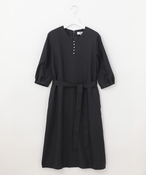 J.PRESS(ジェイプレス)の「【洗える】OXIJEWELストレッチ ワンピース(ワンピース・レディース・ライトグレー系/黄土色系/ネイビー系・T13/T15)」の12枚目の写真