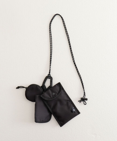 GLOSTER（グロスター）の「【GLOSTER/グロスター】コーデュラリップ マルチポシェット ネックポーチ（ショルダーバッグ・メンズ・ブラック/ライトグレー・FREE）」の15枚目の写真