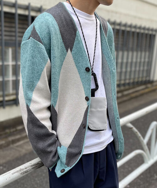 GLOSTER（グロスター）の「【GLOSTER/グロスター】コーデュラリップ マルチポシェット ネックポーチ（ショルダーバッグ・メンズ・ブラック/ライトグレー・FREE）」の7枚目の写真