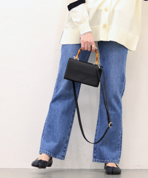AULENTTI(オウレンティ)の「【AULENTTI/オウレンティ】BAMBOO ミニバッグ:ショルダーバッグ◆(ショルダーバッグ・レディース・ブラック/キャメル・FREE)」の21枚目の写真