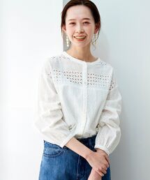 le.coeur blanc | カットワークレースブラウス(シャツ/ブラウス)