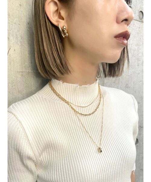 EMODA(エモダ)の「2WAYチェーンネックレス(ネックレス・レディース・シルバー/ゴールド・FREE)」の3枚目の写真