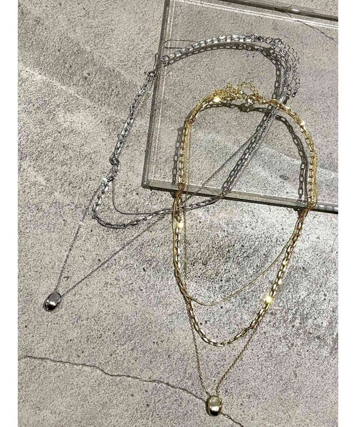 EMODA(エモダ)の「2WAYチェーンネックレス(ネックレス・レディース・シルバー/ゴールド・FREE)」の9枚目の写真