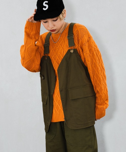 kutir（クティール）の「ミリタリーベスト（ベスト・レディース・ブラック/カーキ・FREE）」の2枚目の写真