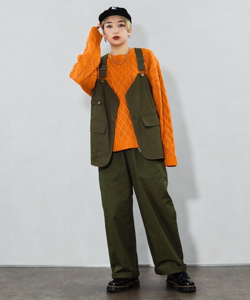 kutir（クティール）の「ミリタリーベスト（ベスト・レディース・ブラック/カーキ・FREE）」の7枚目の写真