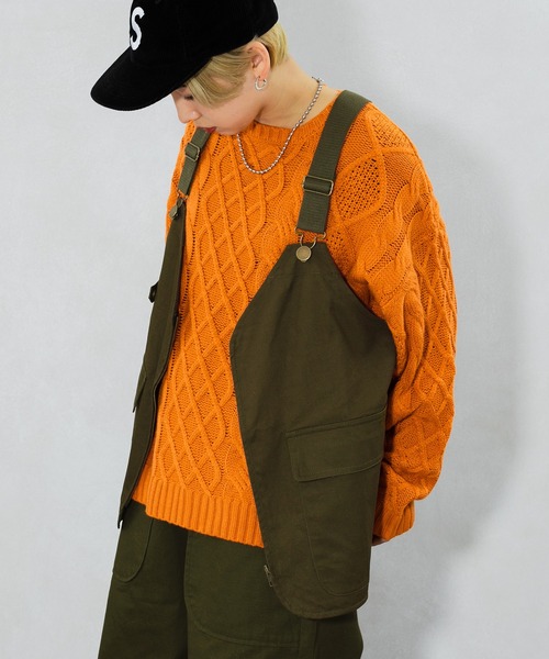 kutir（クティール）の「ミリタリーベスト（ベスト・レディース・ブラック/カーキ・FREE）」の8枚目の写真