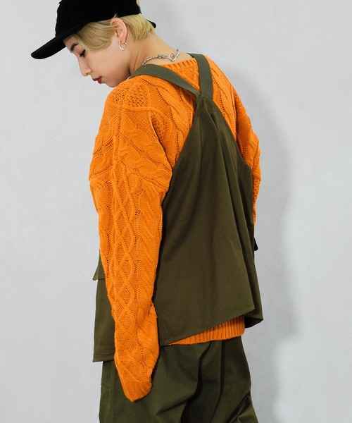 kutir（クティール）の「ミリタリーベスト（ベスト・レディース・ブラック/カーキ・FREE）」の10枚目の写真