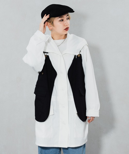 kutir（クティール）の「ミリタリーベスト（ベスト・レディース・ブラック/カーキ・FREE）」の13枚目の写真